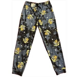Star Wars Mandalorian Sleep Jogger Men‎ Small Blue Baby Yoda NWT Tie Dye Pajamas